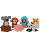 Set de Gommes Japonaises Animaux de la Forêt - IWAKO