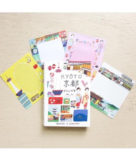 Carnet de blocs notes & post-it Kyoto//Hyogensha