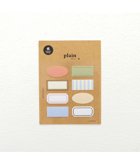 Stickers Etiquettes Plain 75 - SUATELIER
