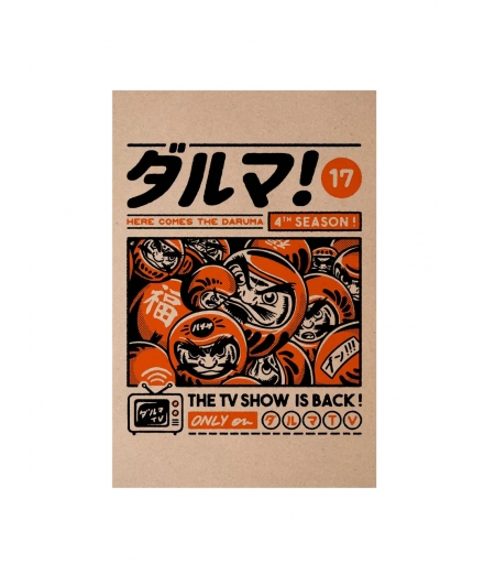 Carte Postale Daruma - PAIHEME STUDIO