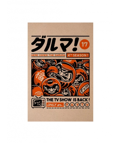 Carte Postale Daruma - PAIHEME STUDIO