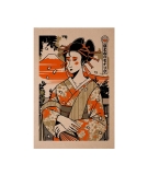 Carte Postale Geisha Joconde - PAIHEME STUDIO