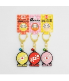 Set de 3 Porte clés Daruma Silicone