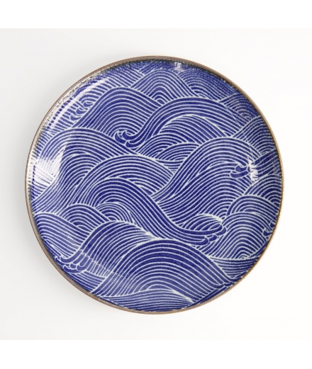 Assiette Ronde 21.5cm Seigaiha - TOKYO DESIGN