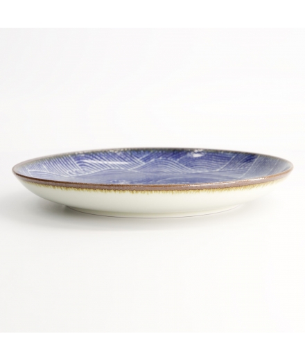 Assiette Ronde 21.5cm Seigaiha - TOKYO DESIGN
