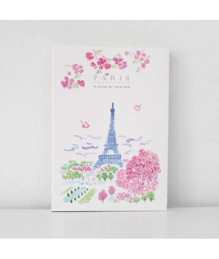 Carnet de Voyage A5 Paris Blossom- PANSYDAISY