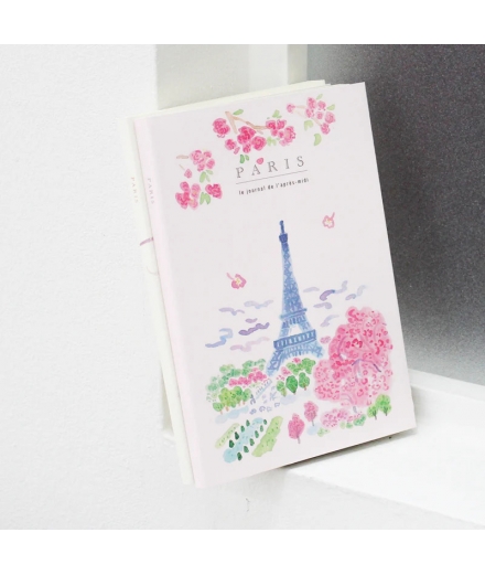 Carnet de Voyage A5 Paris Blossom- PANSYDAISY