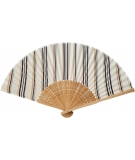 Éventail Japonais Avec Étui Stripes - WPC