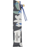Coffret Éventail Japonais Avec Étui Bleu- WPC