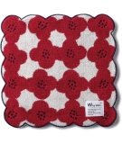 Serviette de Poche Hankachi Camelia Rouge - WPC