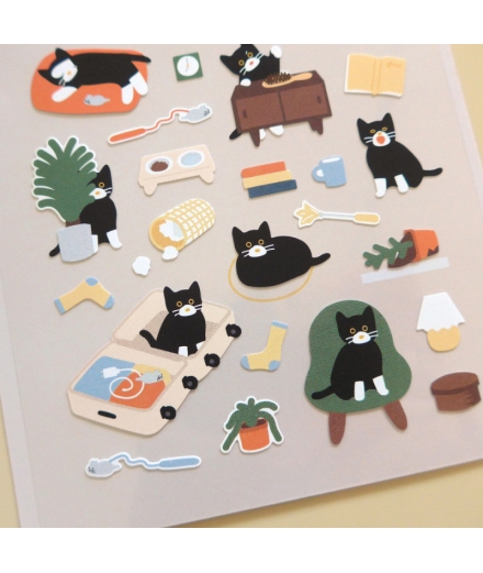 Stickers Daily Deco Cat's Catch - SUATELIER