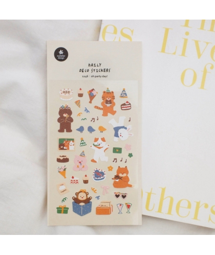 Stickers Daily Deco Oh Party Day ! - SUATELIER