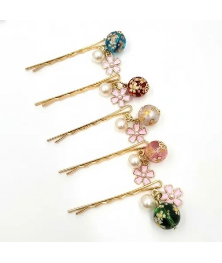 Barrette à Cheveux Japonaise Kanzashi 5cm - AOI TRADING