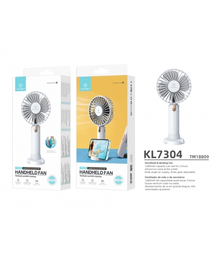 Ventilateur USB rechargeable 1200mAh - TECHANCY