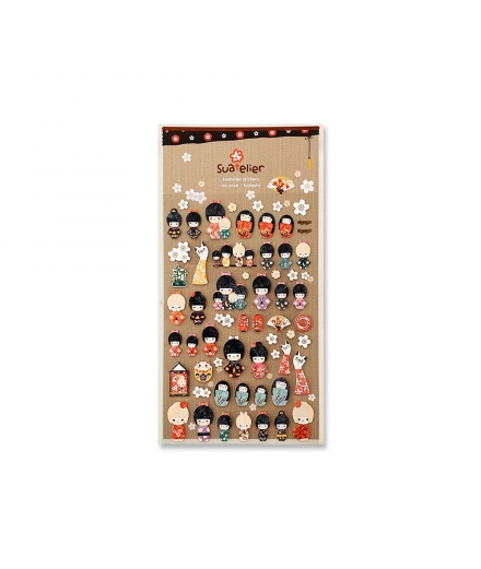 Stickers Kokeshi - SUATELIER