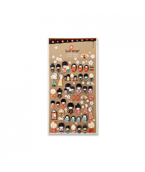 Stickers Kokeshi - SUATELIER