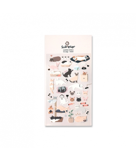 Stickers Kawaii Meow - SUATELIER