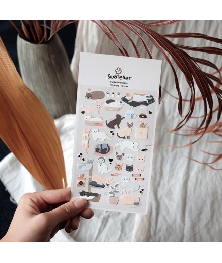 Stickers Kawaii Meow - SUATELIER