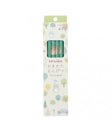 Set 12 Crayons 2B Totoro Forêt - STUDIO GHIBLI