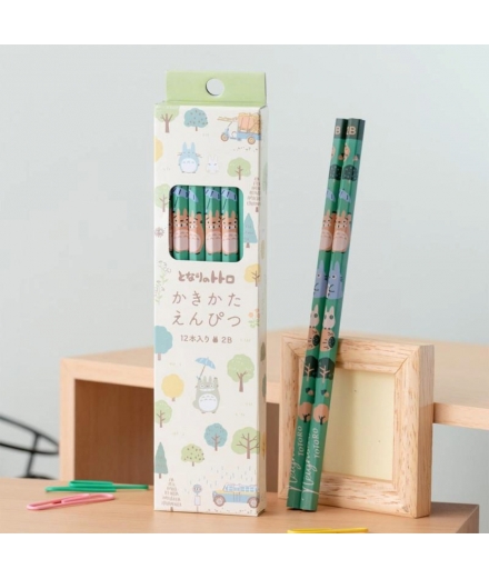 Set 12 Crayons 2B Totoro Forêt - STUDIO GHIBLI