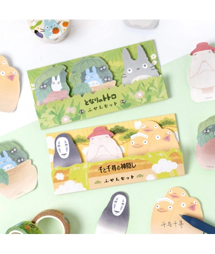 Bloc memo 3 Personnages Le Voyage de Chihiro - STUDIO GHIBLI