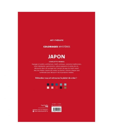 COLORIAGES MYSTERES JAPON - HACHETTE