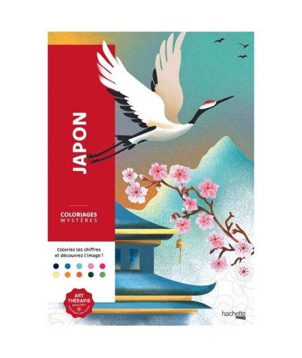 COLORIAGES MYSTERES JAPON - HACHETTE