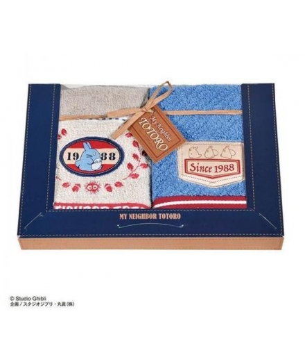 Coffret 2 Serviettes Totoro Denim 100% coton - GHIBLI