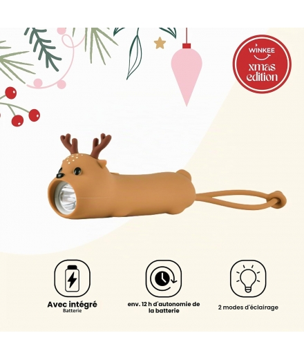 Lampe De Poche Silicone Renne Rechargeable - WINKEE