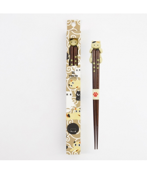 Set Cadeau Paire et Repose Baguettes Chat / TOKYO DESIGN