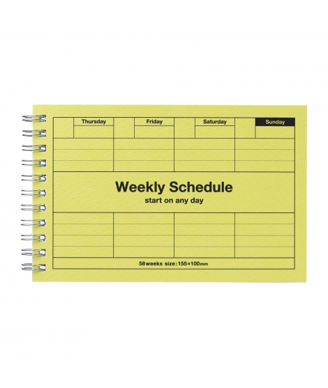 Semainier Perpétuel Weekly Schedule - MARK'S