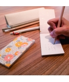 Mini Bloc Notes Yuzen Washi Momiji Bleu - SHOGADO