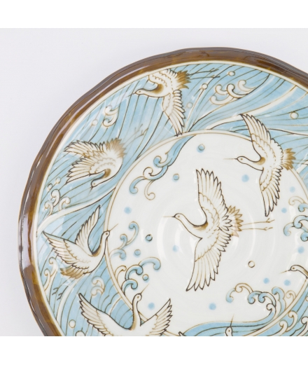 Assiette Japonaise Grue 24.7cm - TOKYO DESIGN