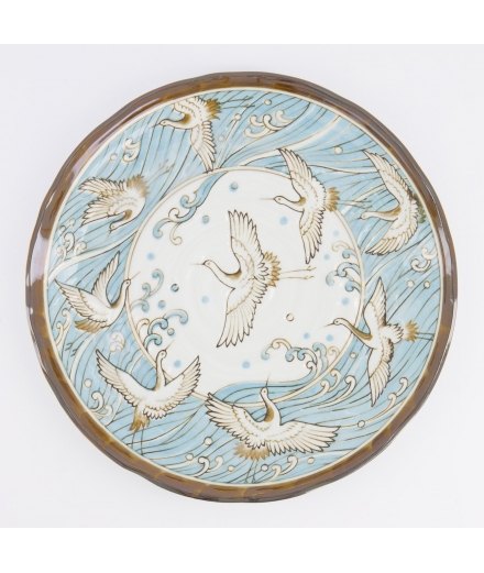 Assiette Japonaise Grue 24.7cm - TOKYO DESIGN