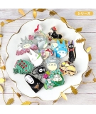 Broche Chat Jiki Noeud Rouge - STUDIO GHIBLI