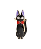 Broche Chat Jiki Noeud Rouge - STUDIO GHIBLI