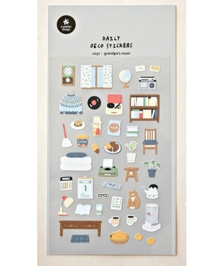 Stickers Daily Deco Grandpa's Room - SUATELIER