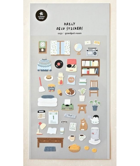 Stickers Daily Deco Grandpa's Room - SUATELIER