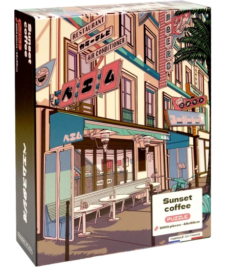 Puzzle 1000 Pièces Sunset Coffee - PAIHEME STUDIO