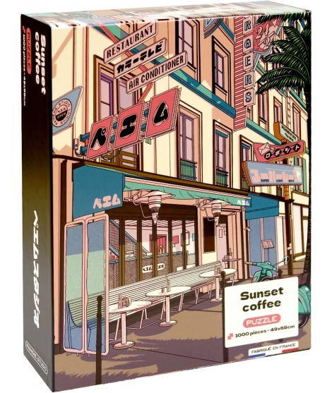 Puzzle 1000 Pièces Sunset Coffee - PAIHEME STUDIO
